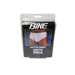 NEW Vintage Bike Active Brief White Mens XL NFL Pro Line Athletic Underwear Jock